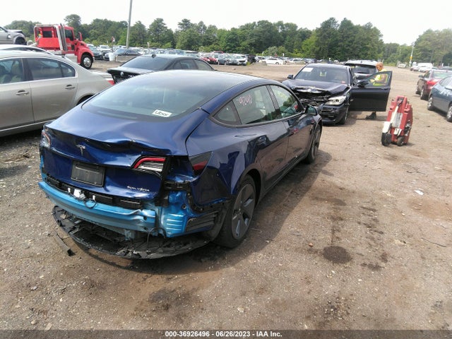 36926496 :رقم المزاد ، 5YJ3E1EBXNF288522 vin ، 2022 Tesla Model 3 Long Range مزاد بيع