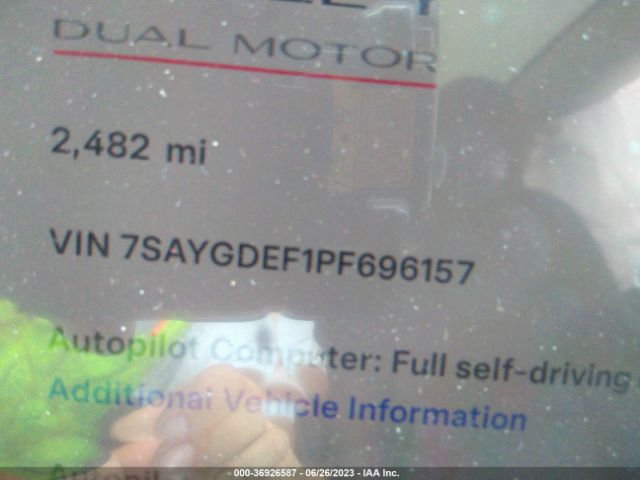 7SAYGDEF1PF696157 Tesla Model Y Performance