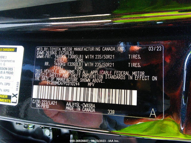 2023 Lexus RX, VIN: 2T2BBMCA7PC010244