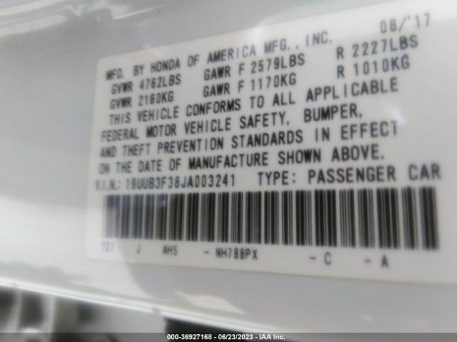 19UUB3F38JA003241 Acura TLX