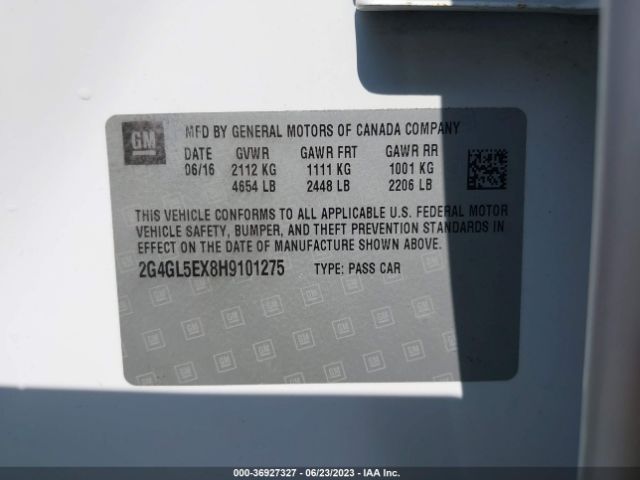 2G4GL5EX8H9101275 Buick Regal Sport Touring