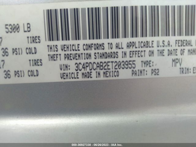 3C4PDCAB2ET203955 Dodge Journey American Value Pkg