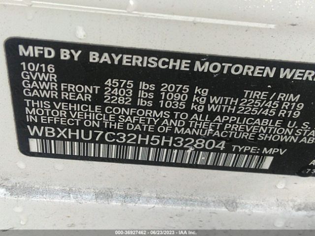 WBXHU7C32H5H32804 BMW X1 Sdrive28i
