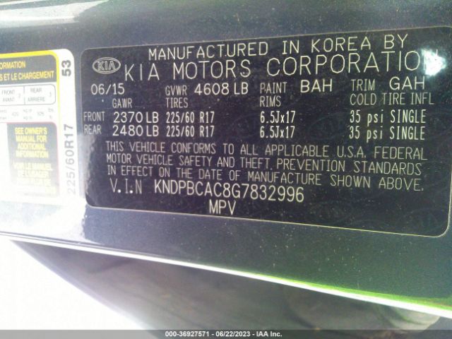 KNDPBCAC8G7832996 KIA Sportage Lx