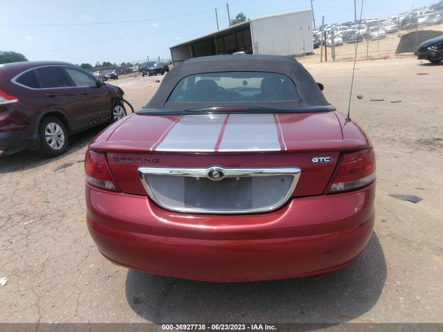 2006 CHRYSLER SEBRING CONV GTC VIN: 1C3EL75R86N131108