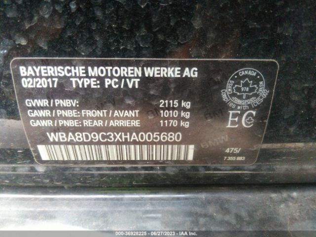 WBA8D9C3XHA005680 BMW 3 Series 330i Xdrive