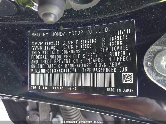 Honda Civic Sedan Ex 2019 JHMFC1F35KX004773 Image 15