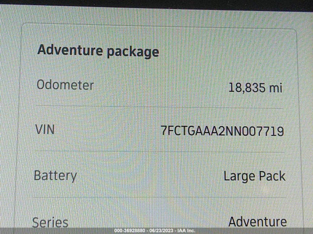 2022 Rivian R1T, VIN: 7FCTGAAA2NN007719