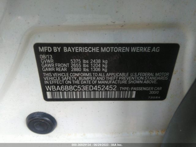 WBA6B8C53ED452452 BMW 6 Series 640i Xdrive