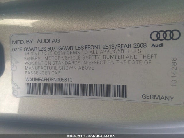 WAUMFAFH7FN009810 Audi A5 Premium Plus