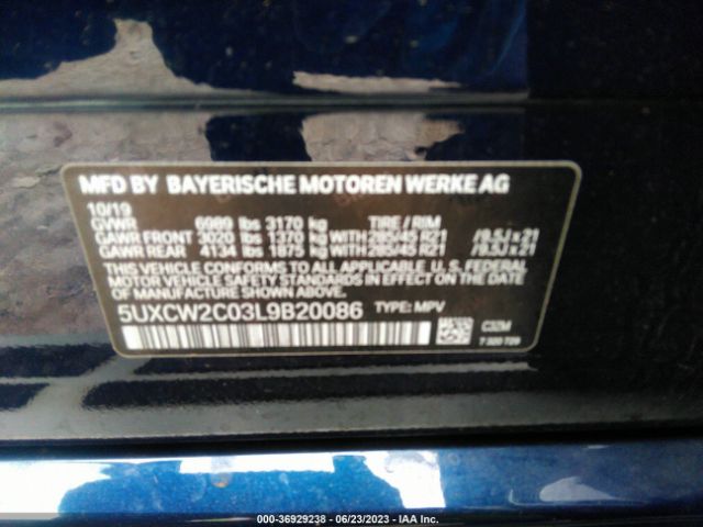 5UXCW2C03L9B20086 BMW X7 Xdrive40i