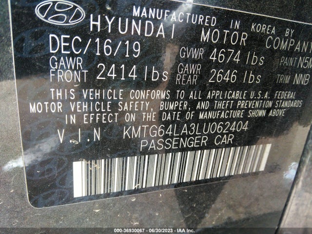 Genesis G70 2.0T 2020 KMTG64LA3LU062404 Image 9