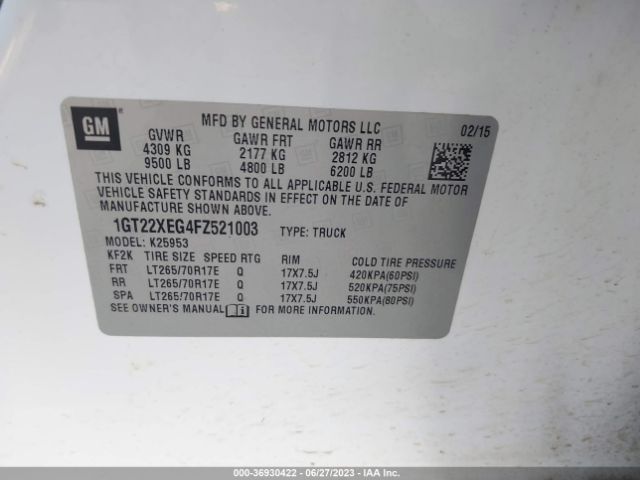 1GT22XEG4FZ521003 GMC SIERRA 2500HD