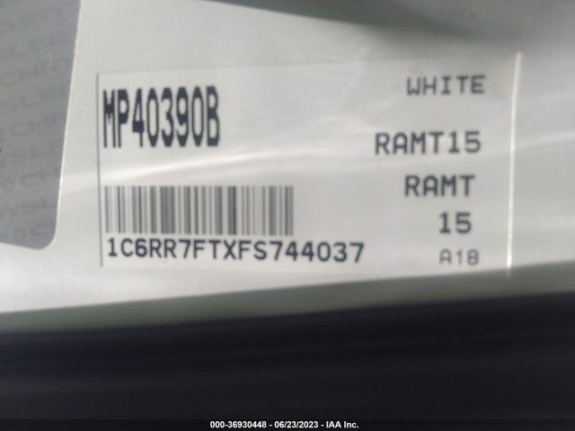 1C6RR7FTXFS744037 RAM 1500 Tradesman