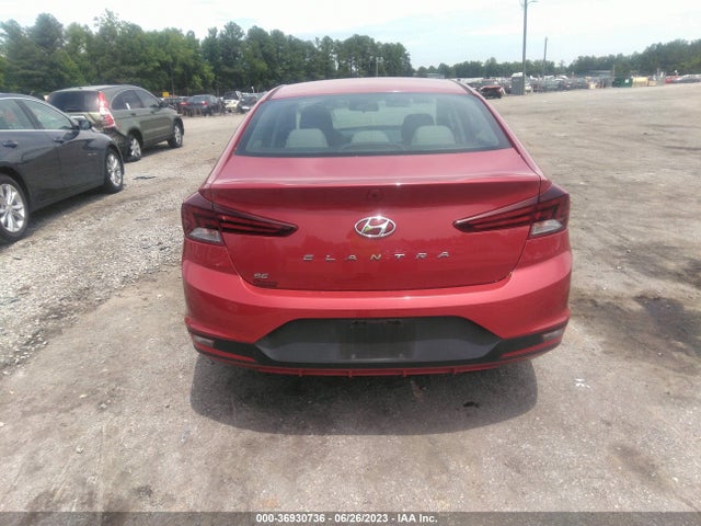 2019 HYUNDAI ELANTRA SE VIN: 5NPD74LF6KH480412