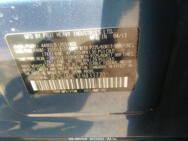 JF2SJAHC3EH433770 Subaru Forester 2.5i Limited