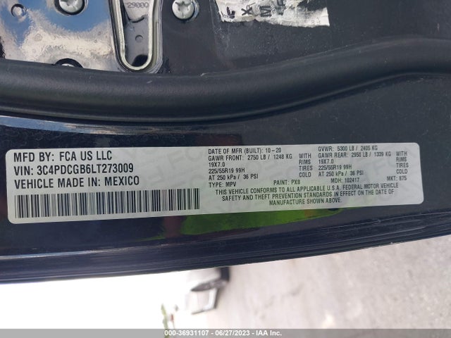 Dodge Journey Crossroad 2020 3C4PDCGB6LT273009 Image 9