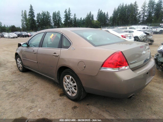 2006 CHEVROLET IMPALA POLICE PKG UNMARKED POLICE PKG 9C3 VIN: 2G1WS551569362612