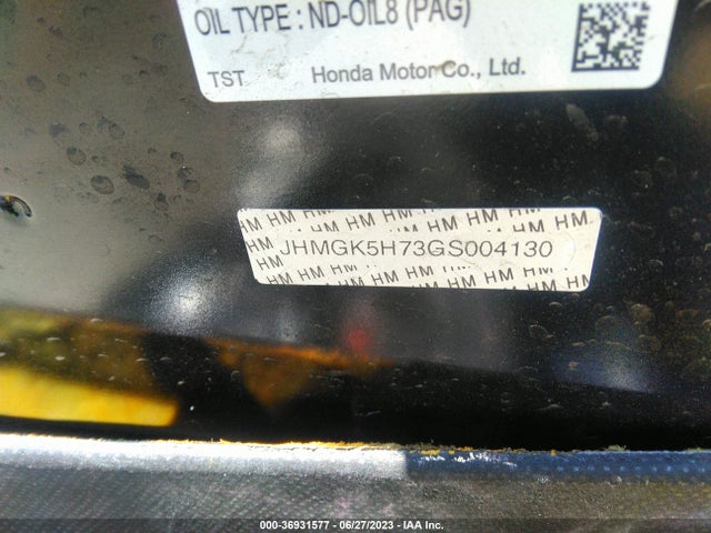 Honda FIT EX 2016 JHMGK5H73GS004130 Image 9