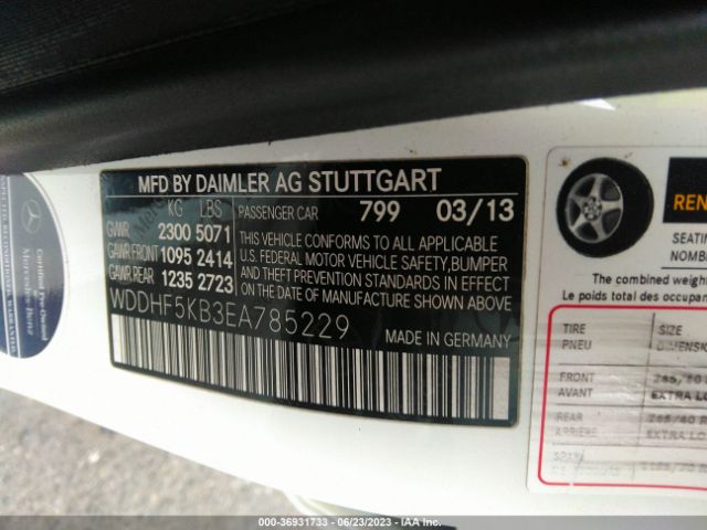 WDDHF5KB3EA785229 Mercedes-Benz E-class E 350