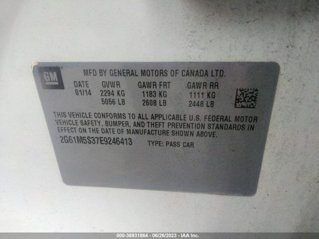 2G61M5S37E9246413 Cadillac XTS LUXURY