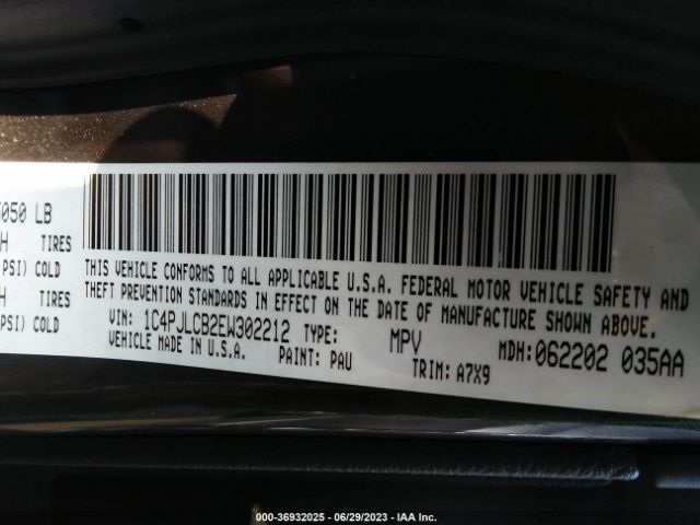 1C4PJLCB2EW302212 Jeep Cherokee Altitude
