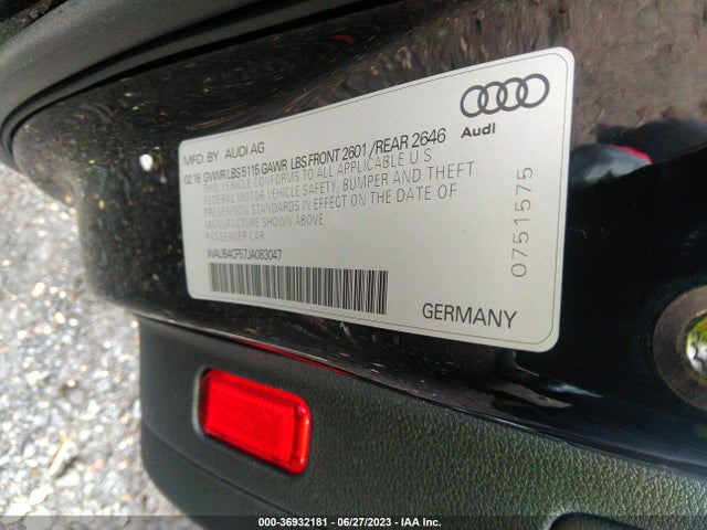 WAUB4CF57JA083047 Audi S5 Sportback Premium Plus
