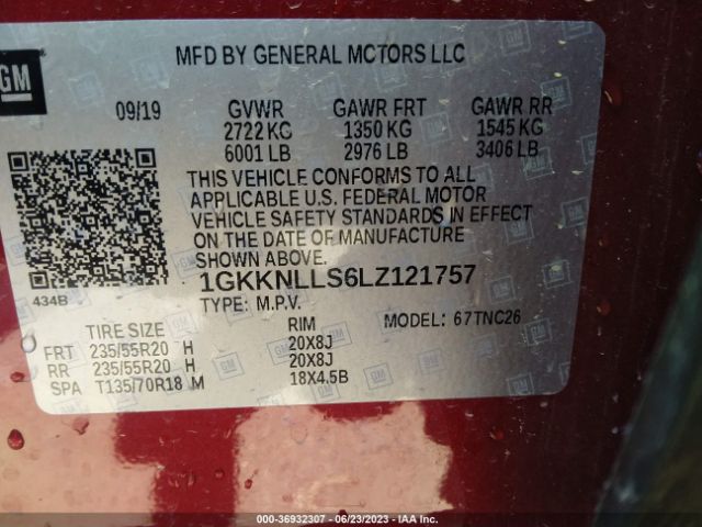 1GKKNLLS6LZ121757 GMC Acadia At4