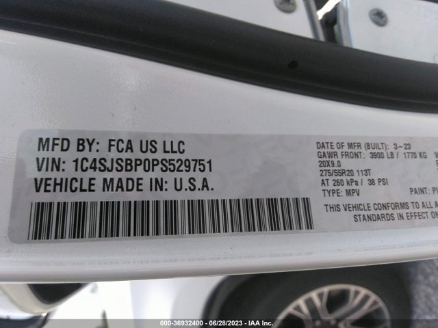 2023 Jeep Wagoneer, VIN: 1C4SJSBP0PS529751