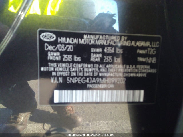 Hyundai SONATA SE 2021 5NPEG4JA9MH099202 Image 16