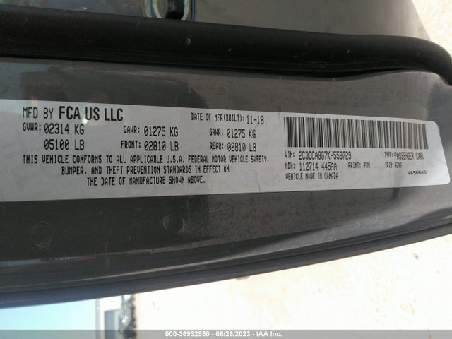 2C3CCABG7KH559729 Chrysler 300 300s