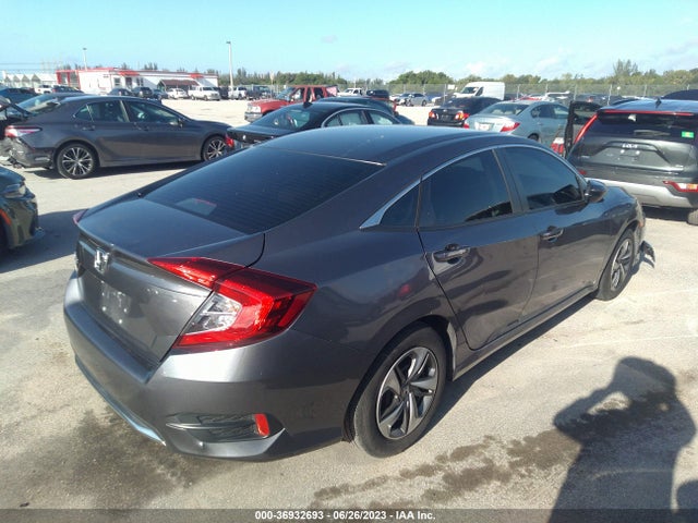 Honda Civic Sedan Lx 2019 2HGFC2F66KH596692 Image 4