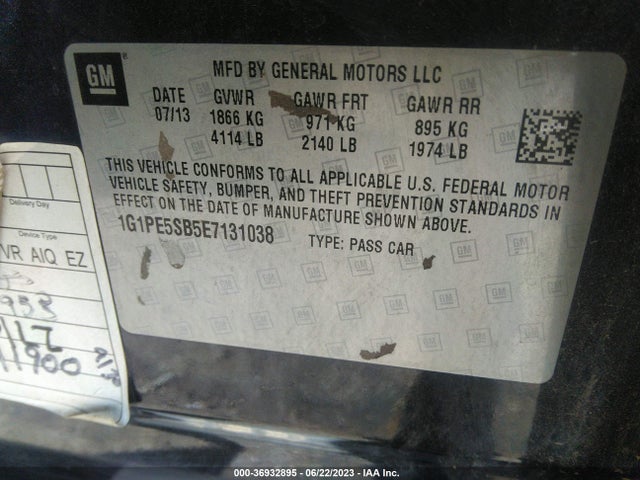 Chevrolet Cruze 2lt 2014 1G1PE5SB5E7131038 Image 10