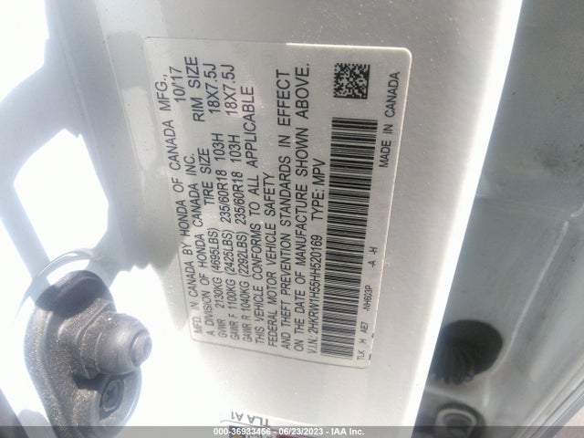 Honda CR-V EX 2017 2HKRW1H55HH520169 Image 16