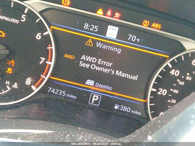 2019 NISSAN ALTIMA 2.5 PLATINUM VIN: 1N4BL4FW8KC132109