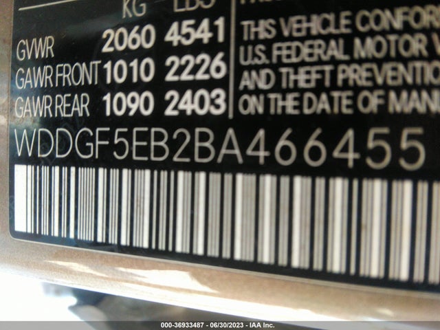 Aukcja sprzedaży 2011 Mercedes-benz C-class C 300, vin: WDDGF5EB2BA466455, numer aukcji: 36933487