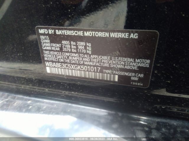WBA8E3C5XGK501017 BMW 3 Series 328i Xdrive