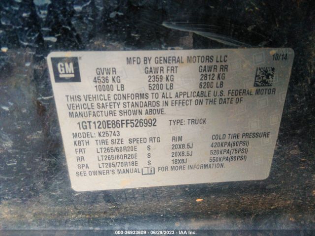 1GT120E86FF526992 GMC Sierra 2500hd Denali