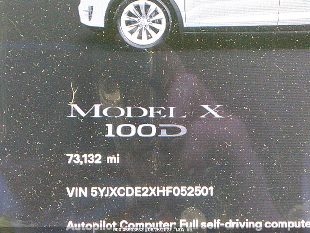 Tesla Model X 90d/75d/100d 2017 5YJXCDE2XHF052501 Image 14