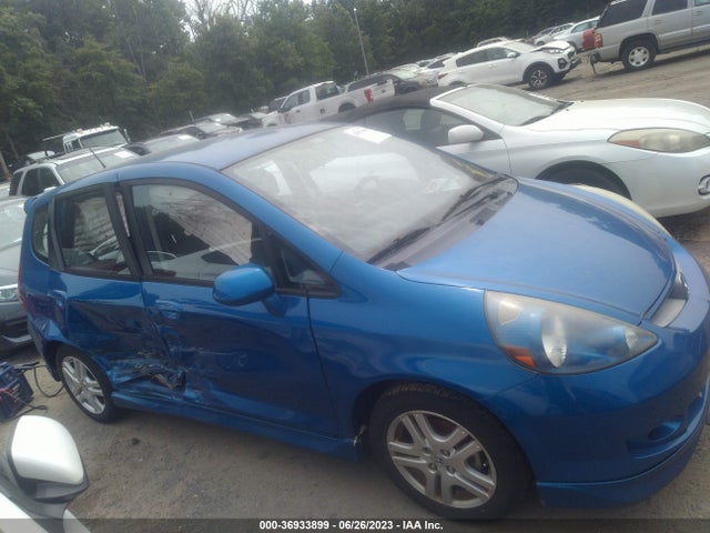 2007 HONDA FIT SPORT VIN: JHMGD38637S004912