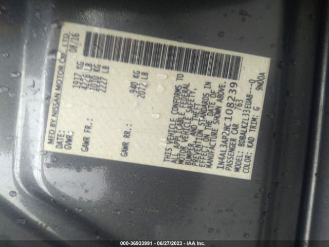 1N4AL3AP2HC108239 Nissan Altima 2.5 Sv