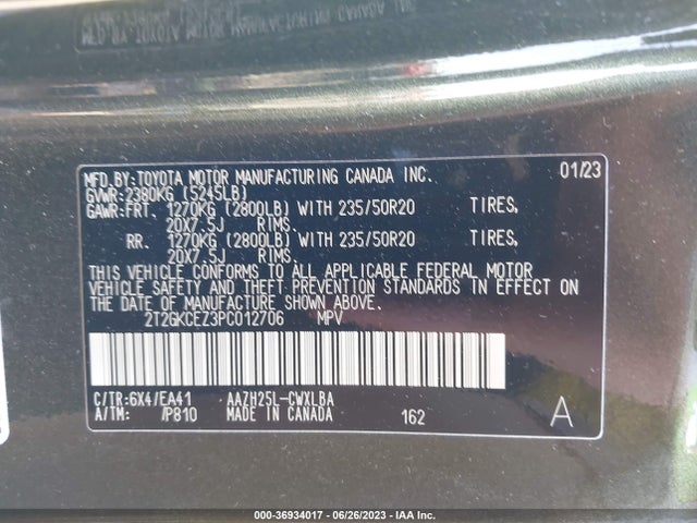 2023 Lexus NX, VIN: 2T2GKCEZ3PC012706