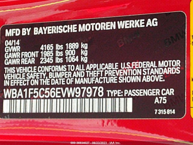 WBA1F5C56EVW97978 BMW 2 Series 228i