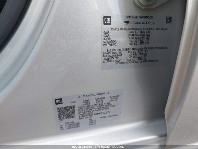 2023 Chevrolet Silverado 3500, VIN: 1GC4YUEY0PF151122