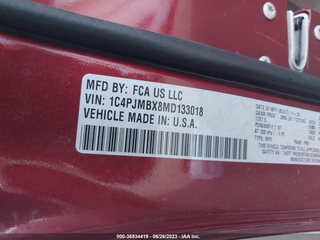 Jeep Cherokee Trailhawk 2021 1C4PJMBX8MD133018 Image 9