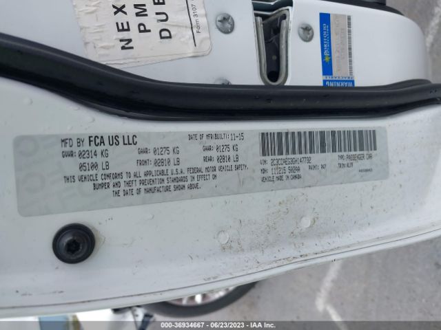 Chrysler 300 300c 2016 2C3CCAEG3GH147732 Image 9