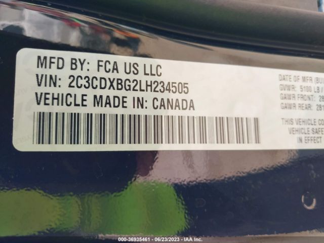 2C3CDXBG2LH234505 Dodge Charger Sxt