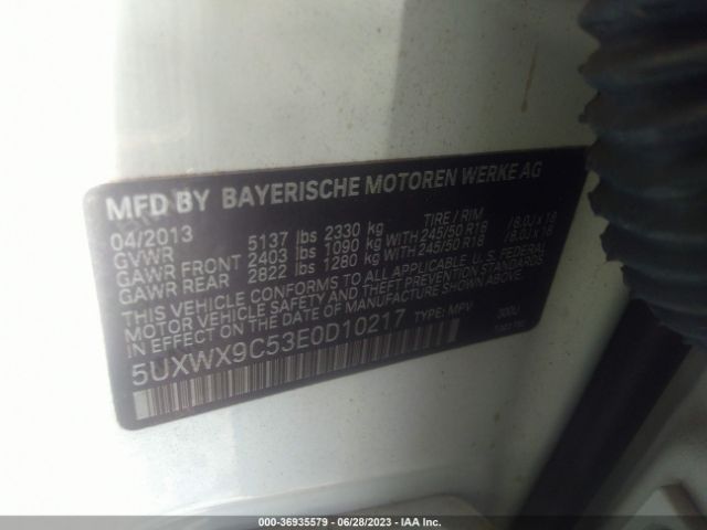 5UXWX9C53E0D10217 BMW X3 Xdrive28i