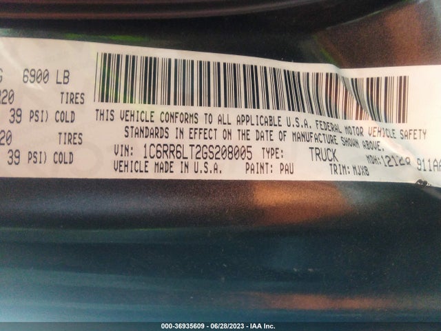 RAM 1500 Lone Star 2016 1C6RR6LT2GS208005 Image 9