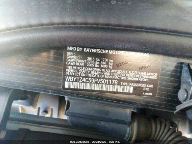 WBY1Z4C59FV501178 BMW I3